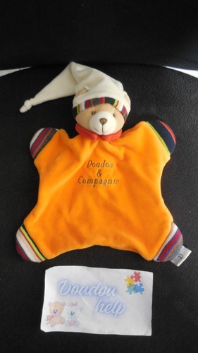 Doudou compagnie ours plat - et,