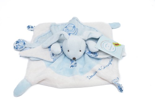 Doudou compagnie lapin plat - doudou,