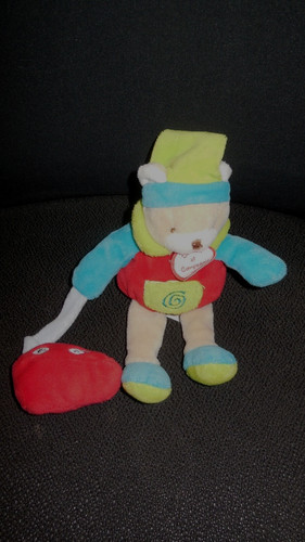 Doudou compagnie ours rouge - doudou,