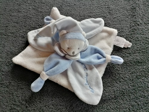 Doudou compagnie ours bleu - doudou,